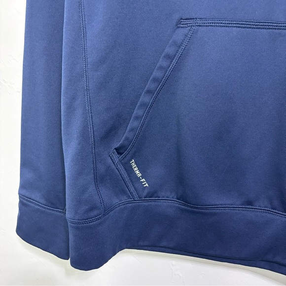 Nike NFL Denver Broncos Men's Hoodie Navy Blue Athletic Activewear Therma Fit S - Picture 2 of 10